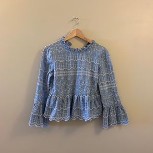 FREE IF BUNDLED Cropped Embroidered Top